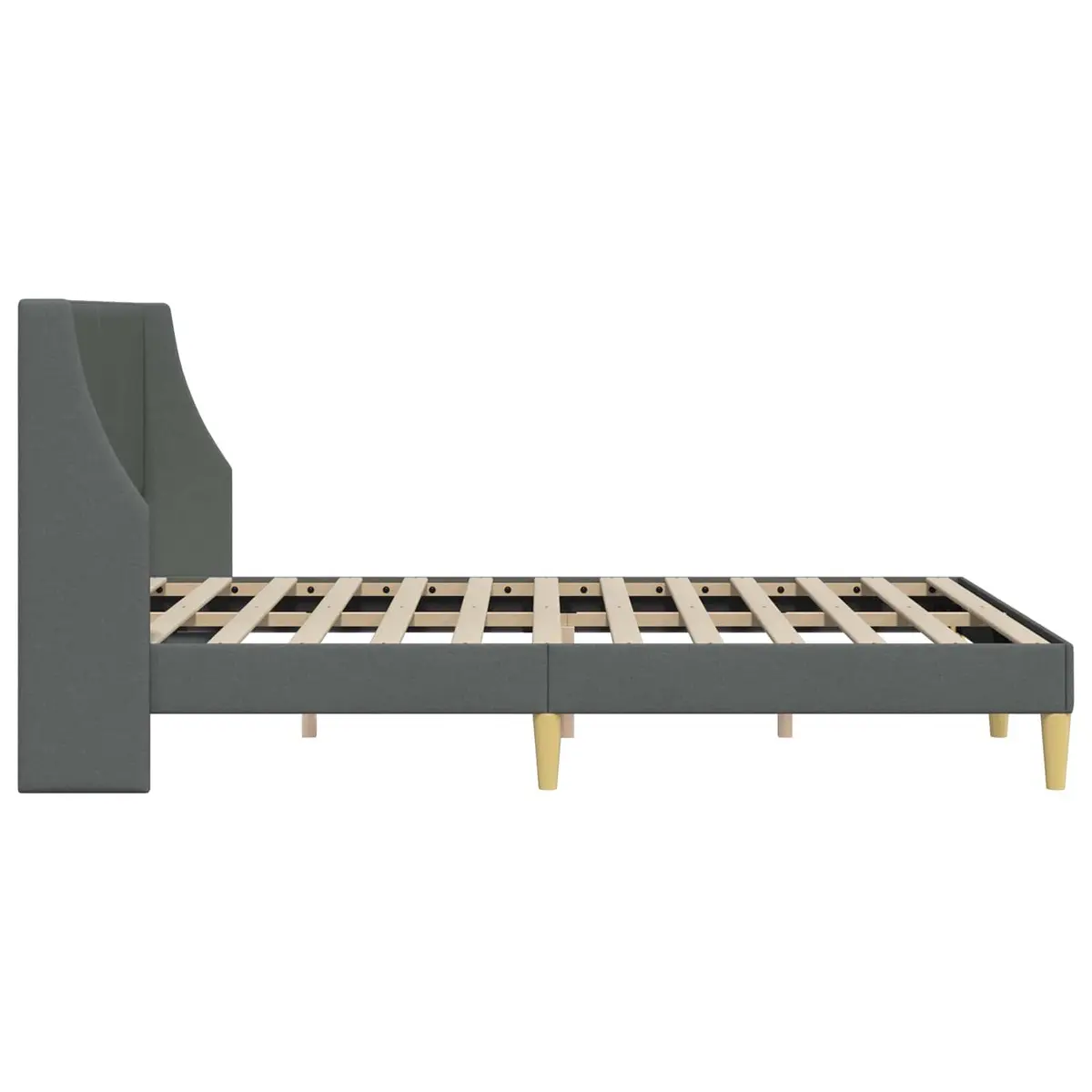 Bed Frame with Fabric Headboard for Home Use