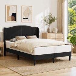 Functional Black Bed Frame with a Stylish Touch
