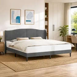 Dark Grey Velvet Bed Frame: Perfect for Any Bedroom