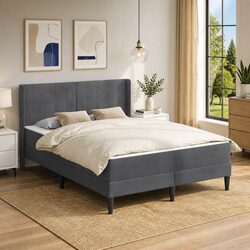 Practical Dark Grey Bed Frame for Everyday Use