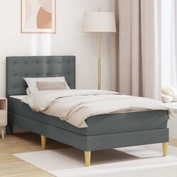Practical Dark Grey Bed Frame with Mattress for Your Home