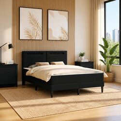 Practical Bed Frame with LED Lights for Everyday Use