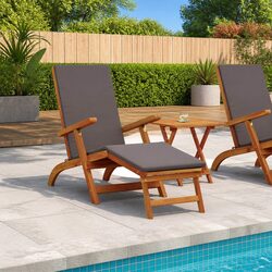 Sun Lounger Outdoor Chair Set Perfect for Gardens
