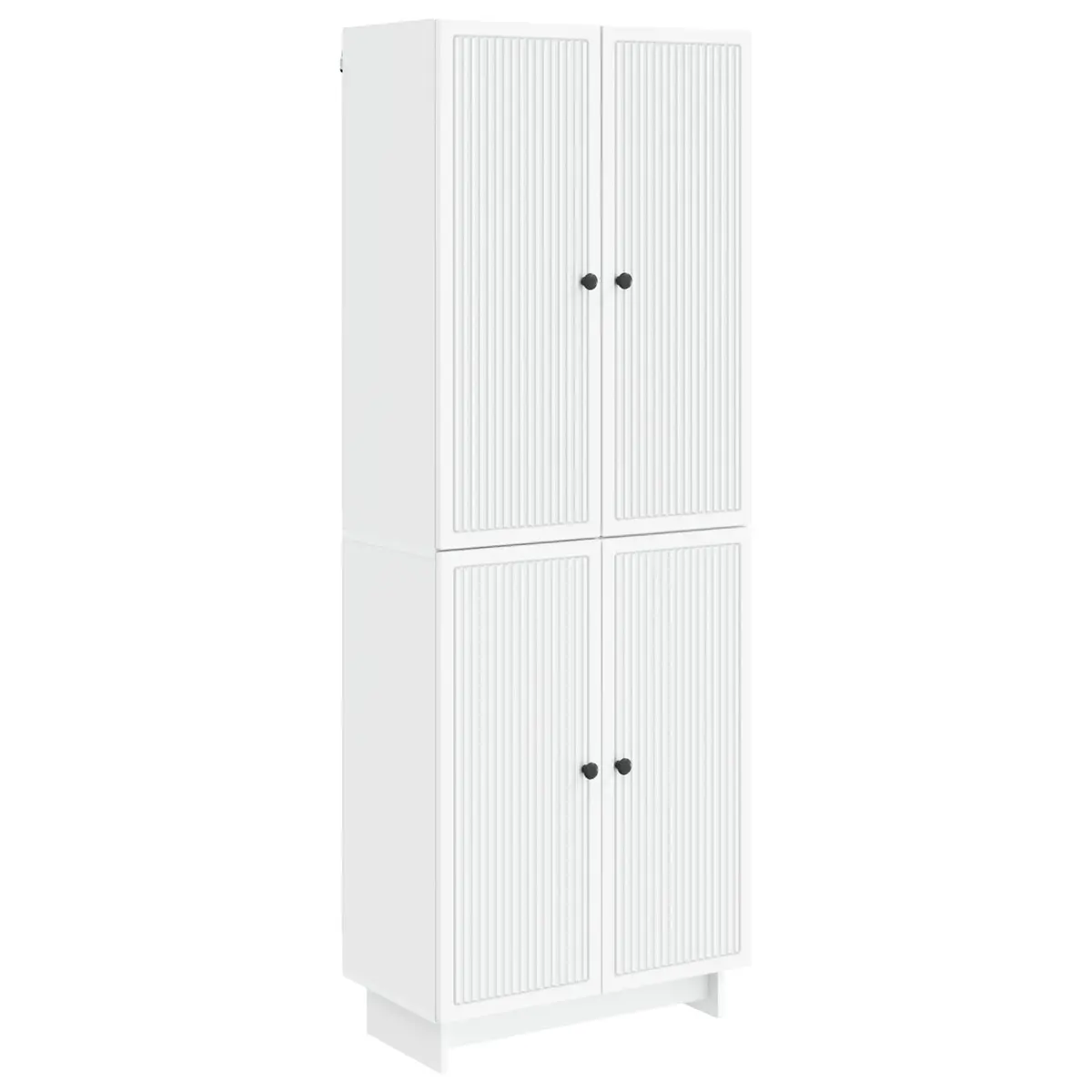 Cabinet Set 2 pcs White 66 x 34.5 x 90 cm Storage Furniture Shelves Drawers