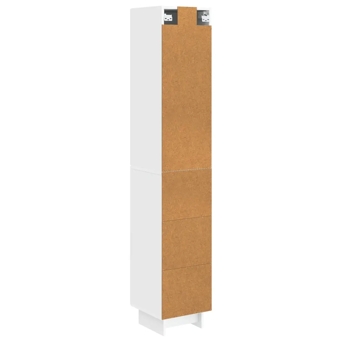 White Cabinet Set Engineered Wood 33 x 34.5 x 90 cm 2 Pieces Storage Furniture