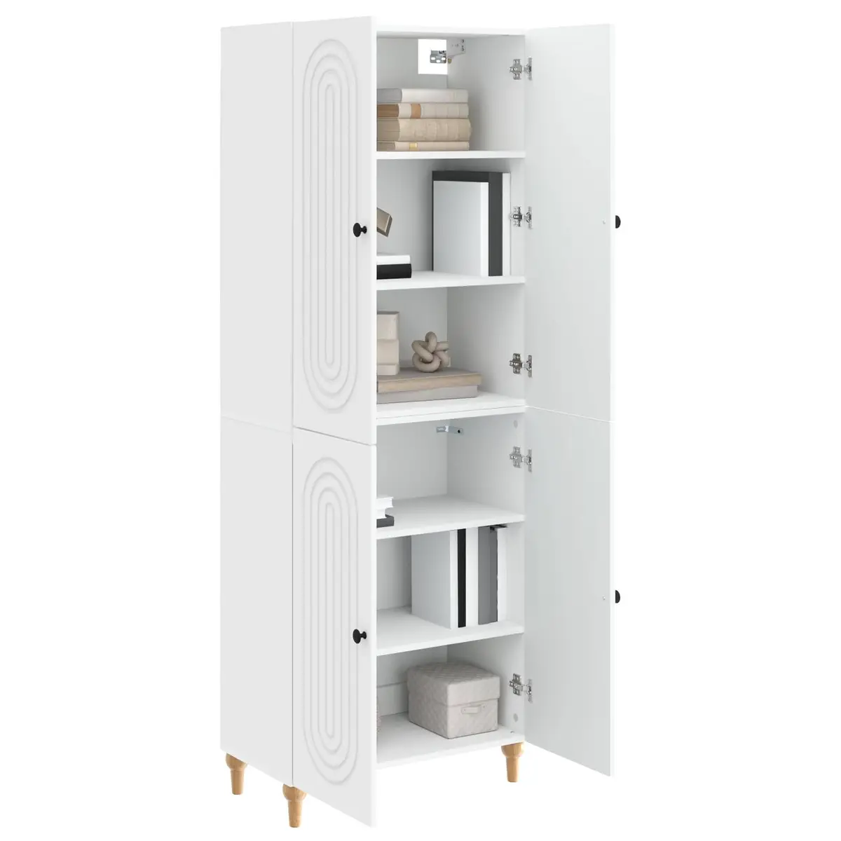 Cabinet Set Engineered Wood 66x34.5x90cm Modern Minimalist Storage Furniture