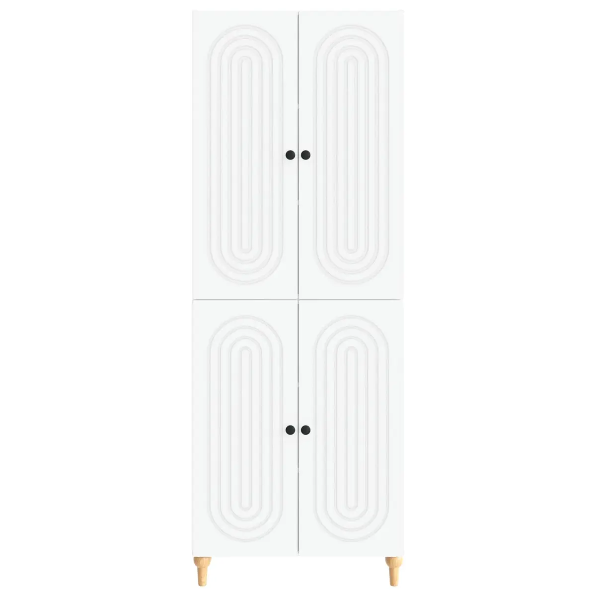 Cabinet Set Engineered Wood 66x34.5x90cm Modern Minimalist Storage Furniture