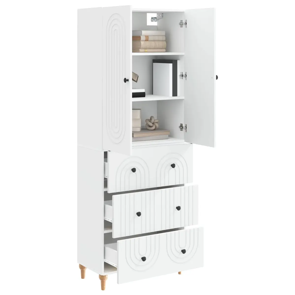2-Piece Cabinets for Home and Office Use