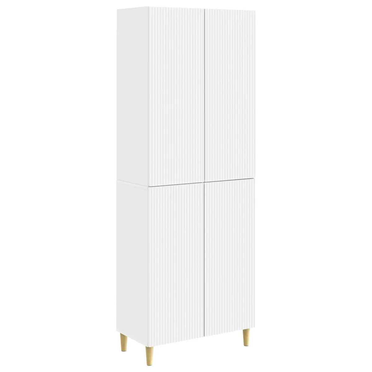 Cabinet Set Engineered Wood 66 x 34.5 x 90 cm Modern 2 Pieces Storage Furniture with Drawers Compartments