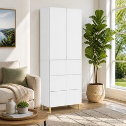 2-Piece Cabinet Set for Efficient Home Organization