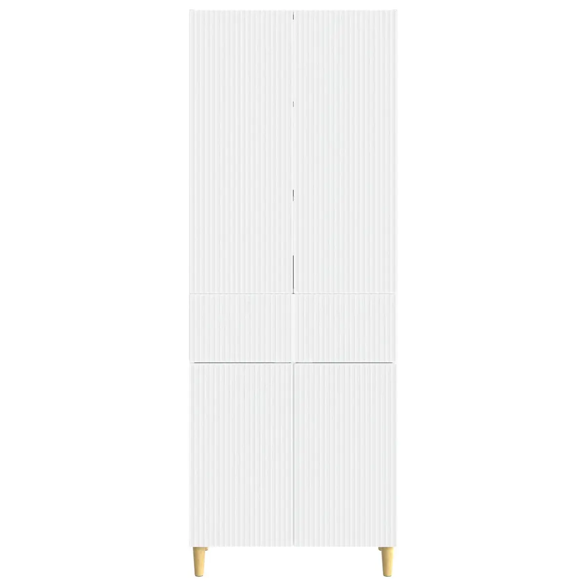 2-Piece Cabinet Set 66x34.5x90cm Living Room Storage Furniture Modular Design