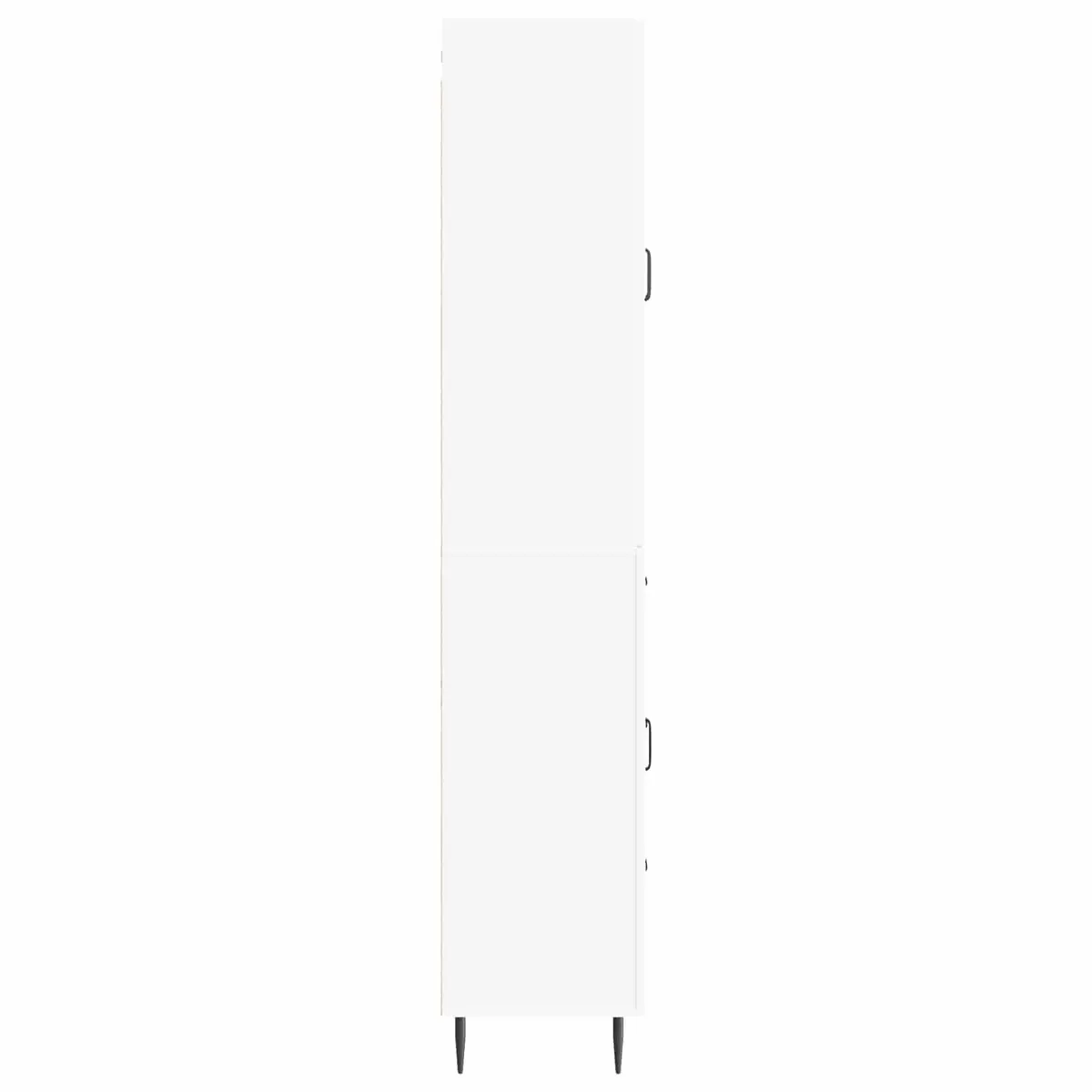 Cabinet Set Engineered Wood 66 x 34.5 x 89.5 cm White Modern Storage Furniture