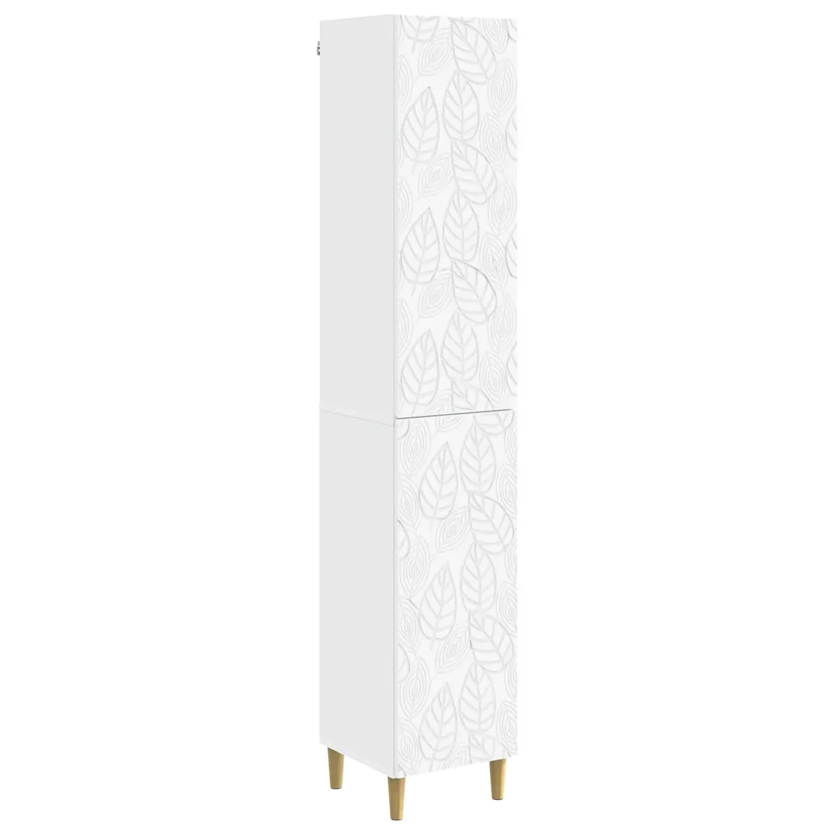 Cabinet Set 2 pcs White Storage Furniture Engineered Wood Composite Living Room