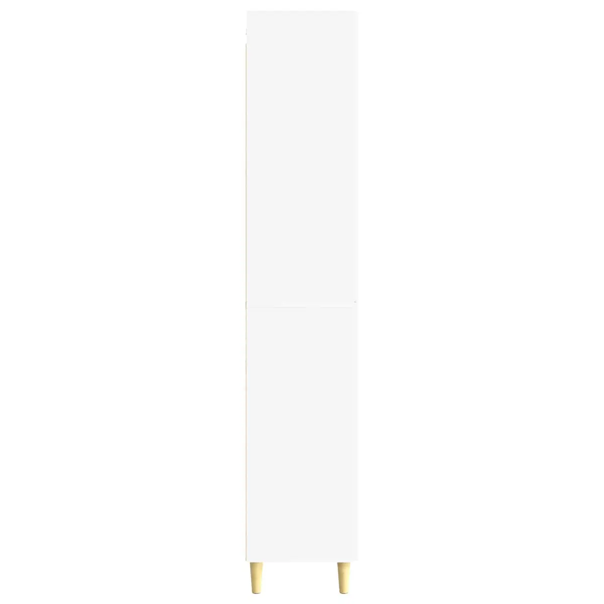 Cabinet Set 2 pcs White Storage Furniture Engineered Wood Composite Living Room