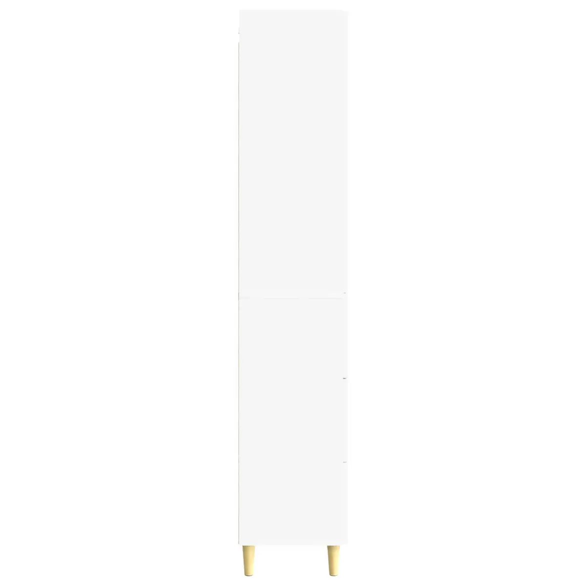 White Storage Cabinet Set Engineered Wood 33 x 34.5 x 90 cm 2 pcs