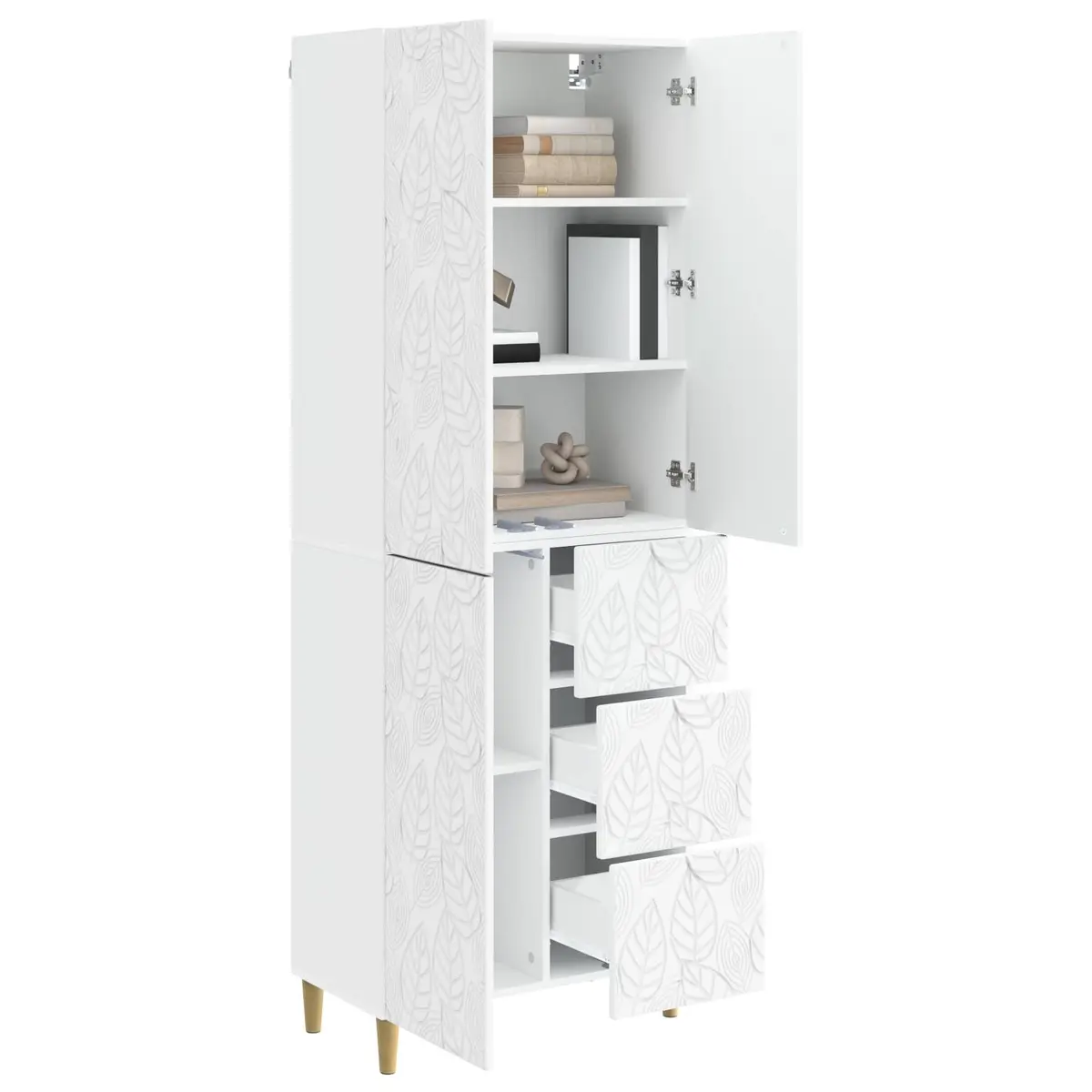 Modular Furniture Set 2 Pieces White Compact Space-Saving Indoor Outdoor