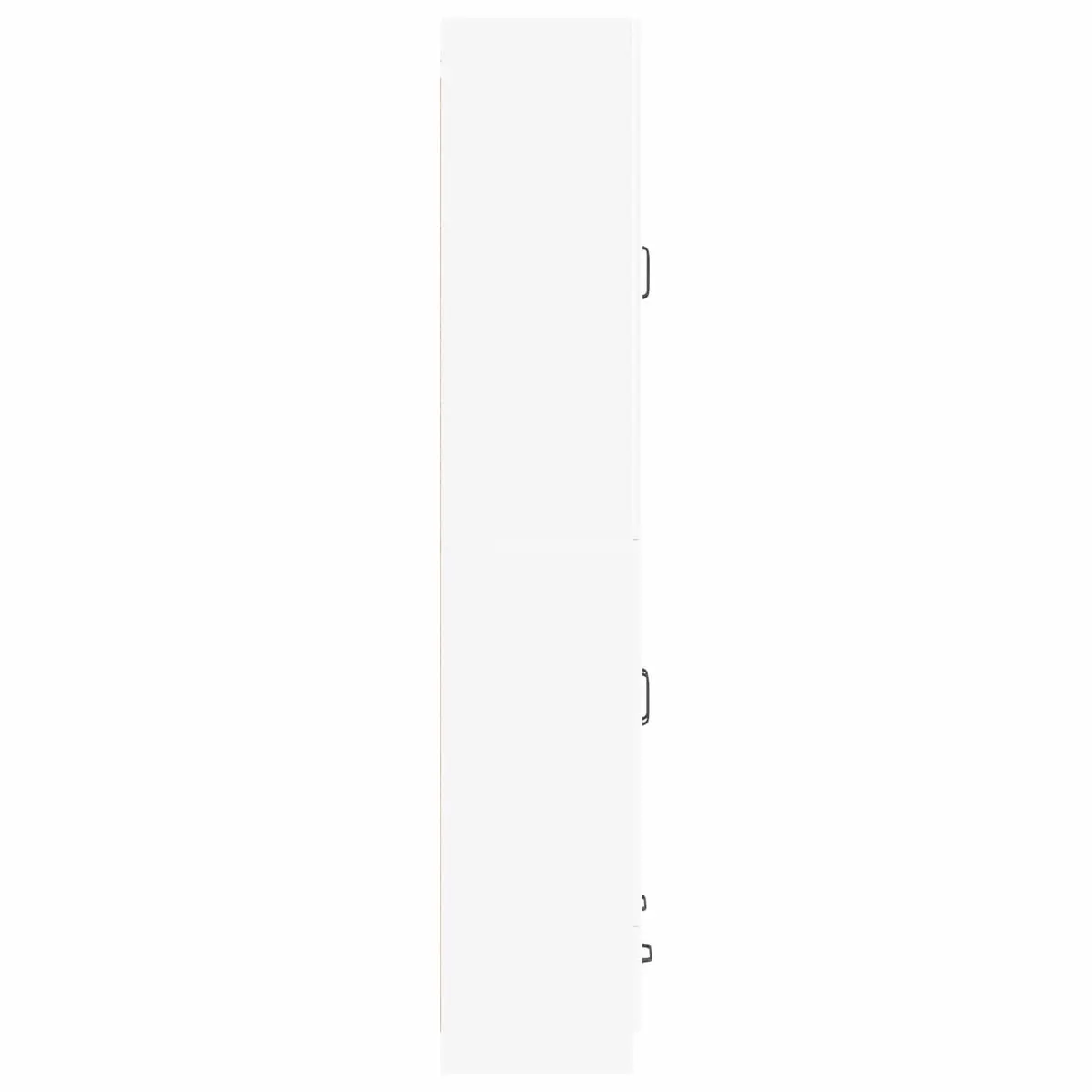 Cabinet Set Engineered Wood 2 Pieces White Furniture Home Storage Living Room