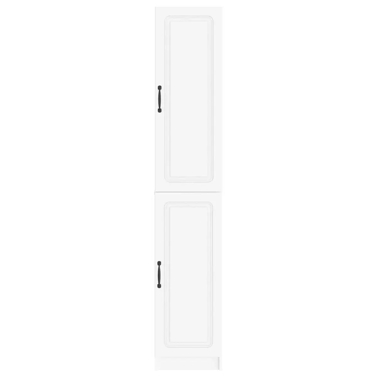 2-Piece White Cabinet Set for Home Organization