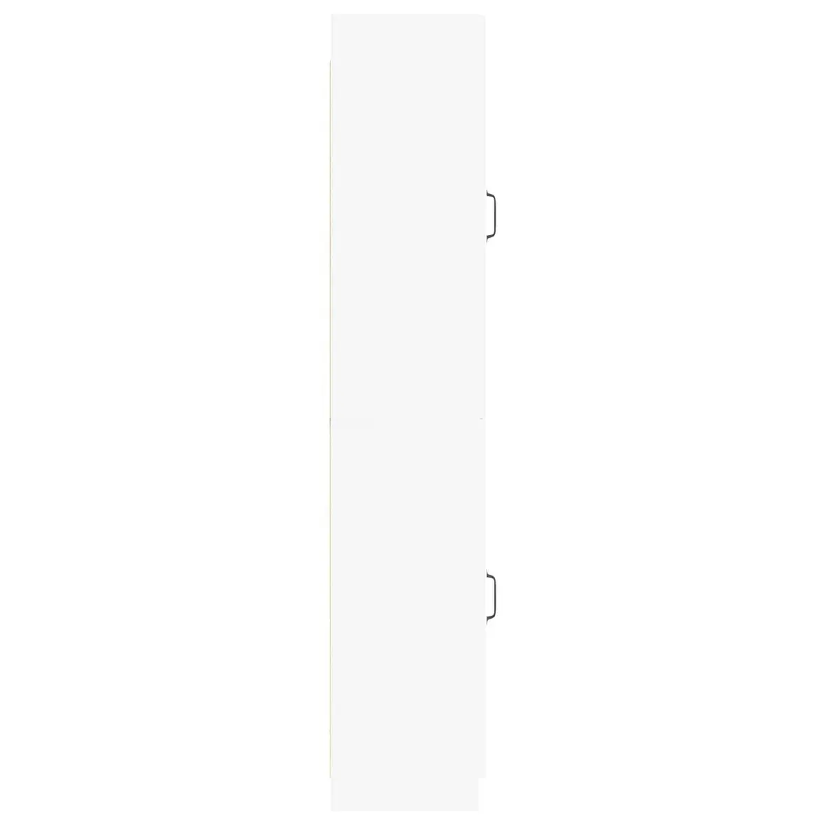 2-Piece White Cabinet Set for Home Organization
