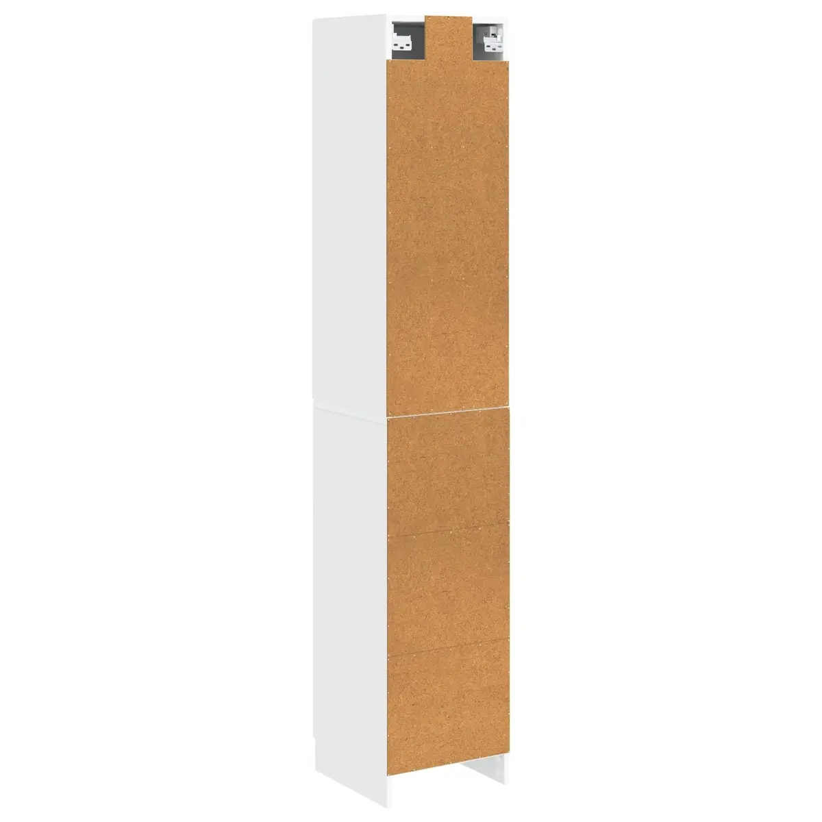 Storage Cabinet Set Engineered Wood 33 x 34.5 x 87 cm White with Drawers Shelves LED Light
