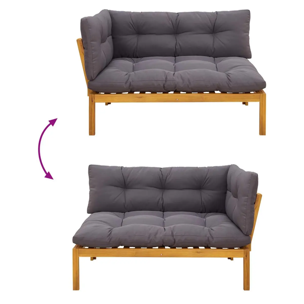 Acacia Wood Sofa Units for Home Use