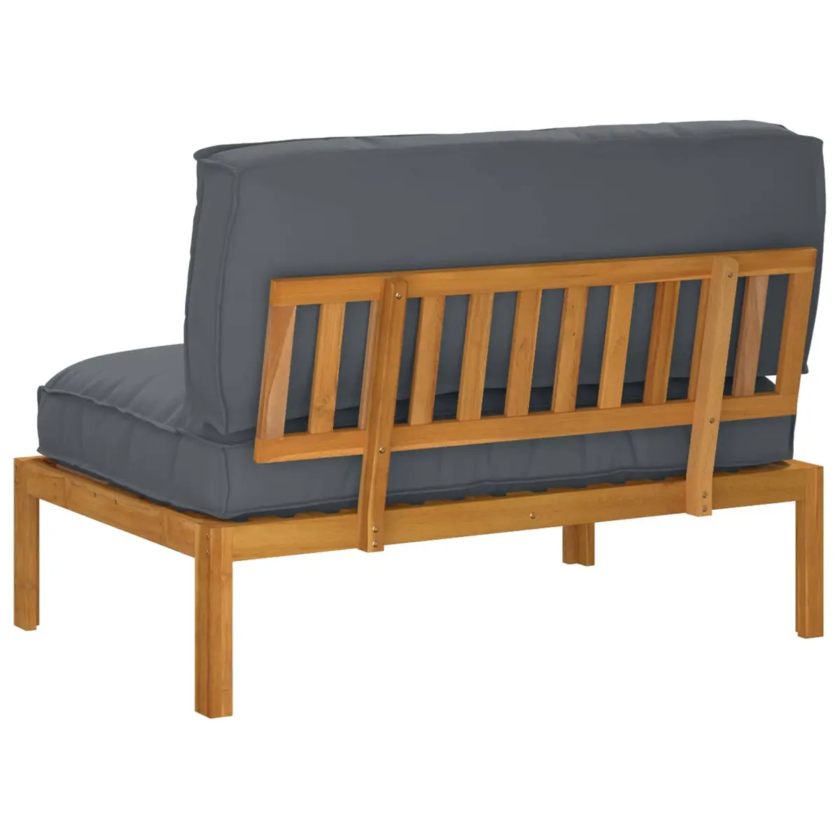 Modular Sofa Set Solid Acacia Wood Anthracite Outdoor Garden Furniture