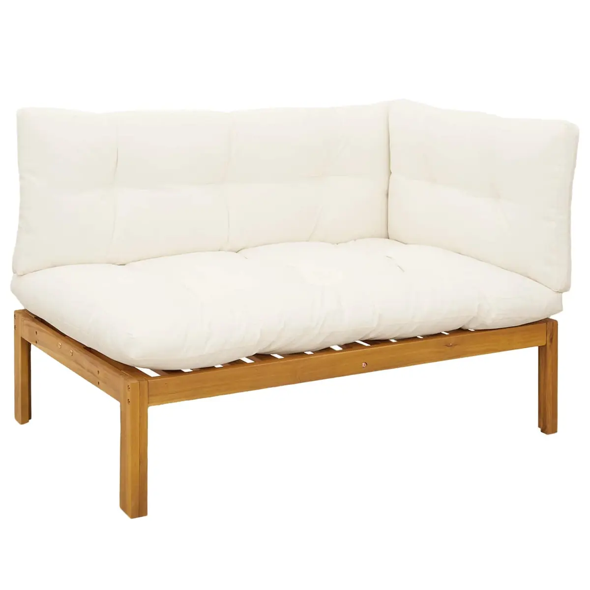 Garden Pallet Sofa 6 Piece Outdoor Sectional Set Solid Acacia Wood Brown