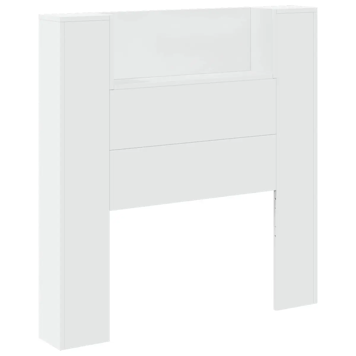 Storage Headboard with LED Lights for Bedrooms