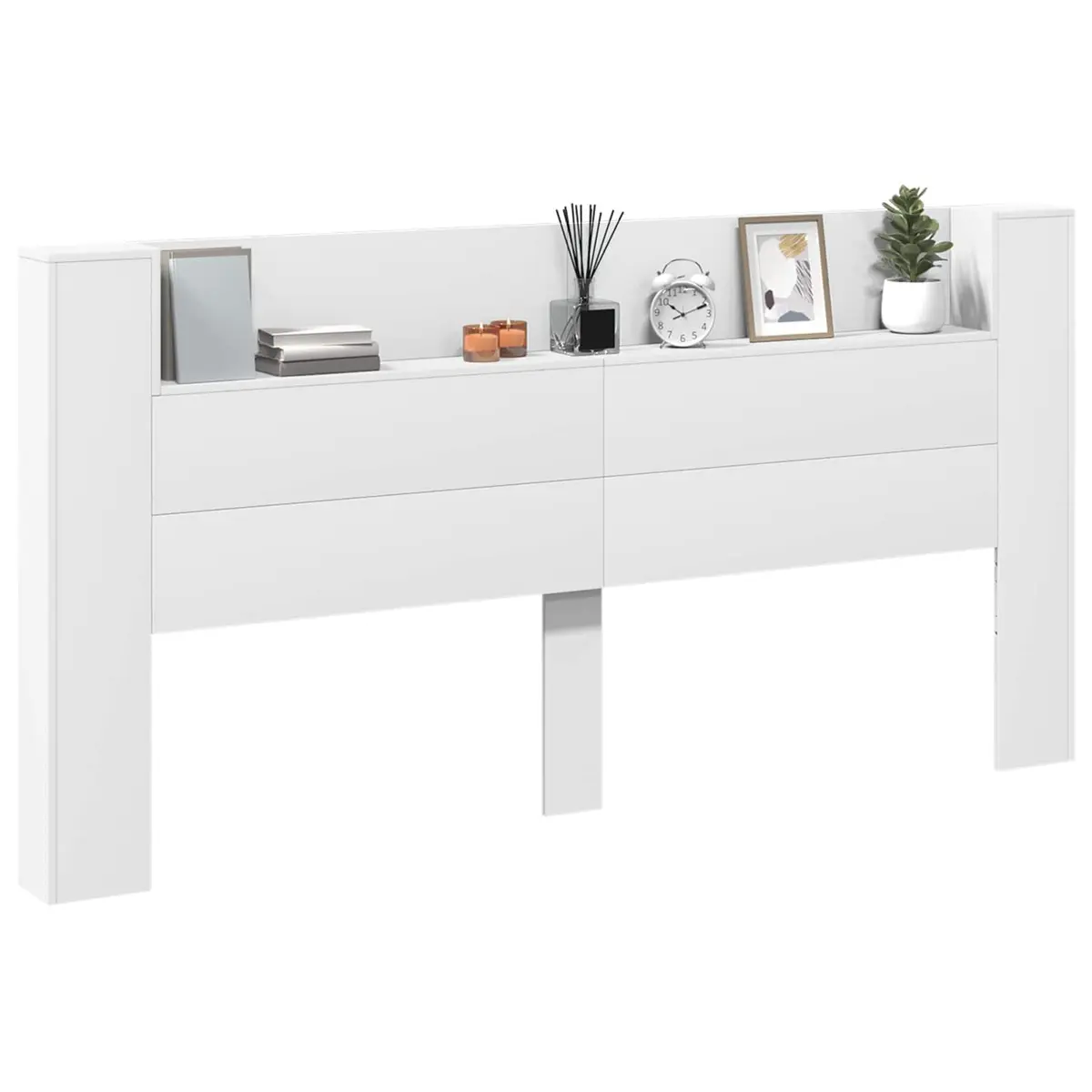 Storage Headboard with RGB LED Ambient Lighting