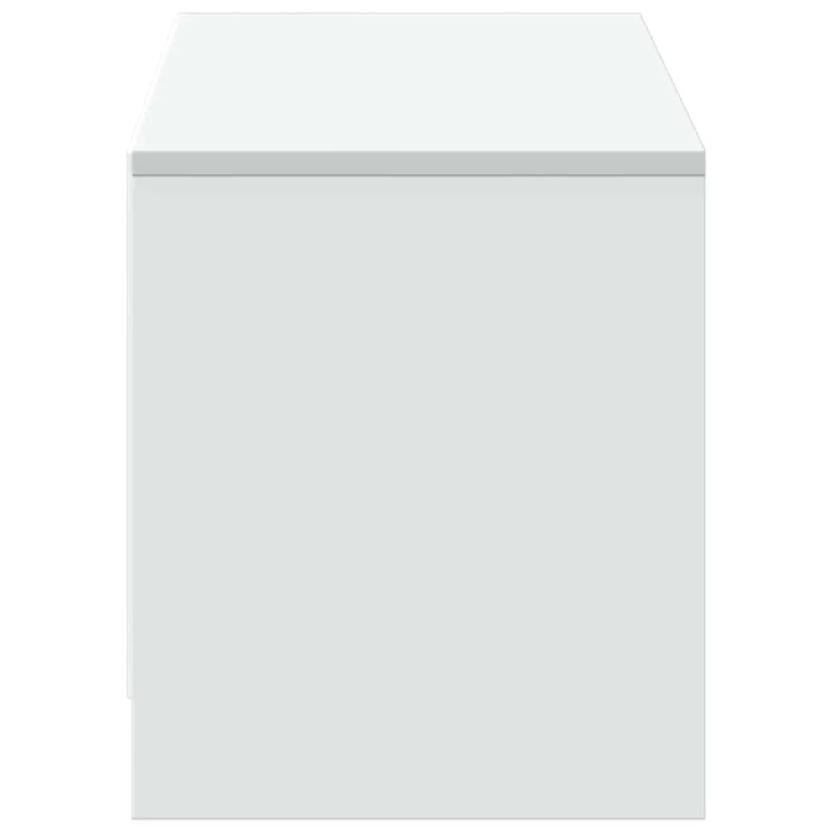 TV Cabinet Engineered Wood 140 x 34 x 40 cm White with LED Lights