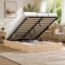 Functional Ottoman Bed Frame 150 x 200 cm for Any Room