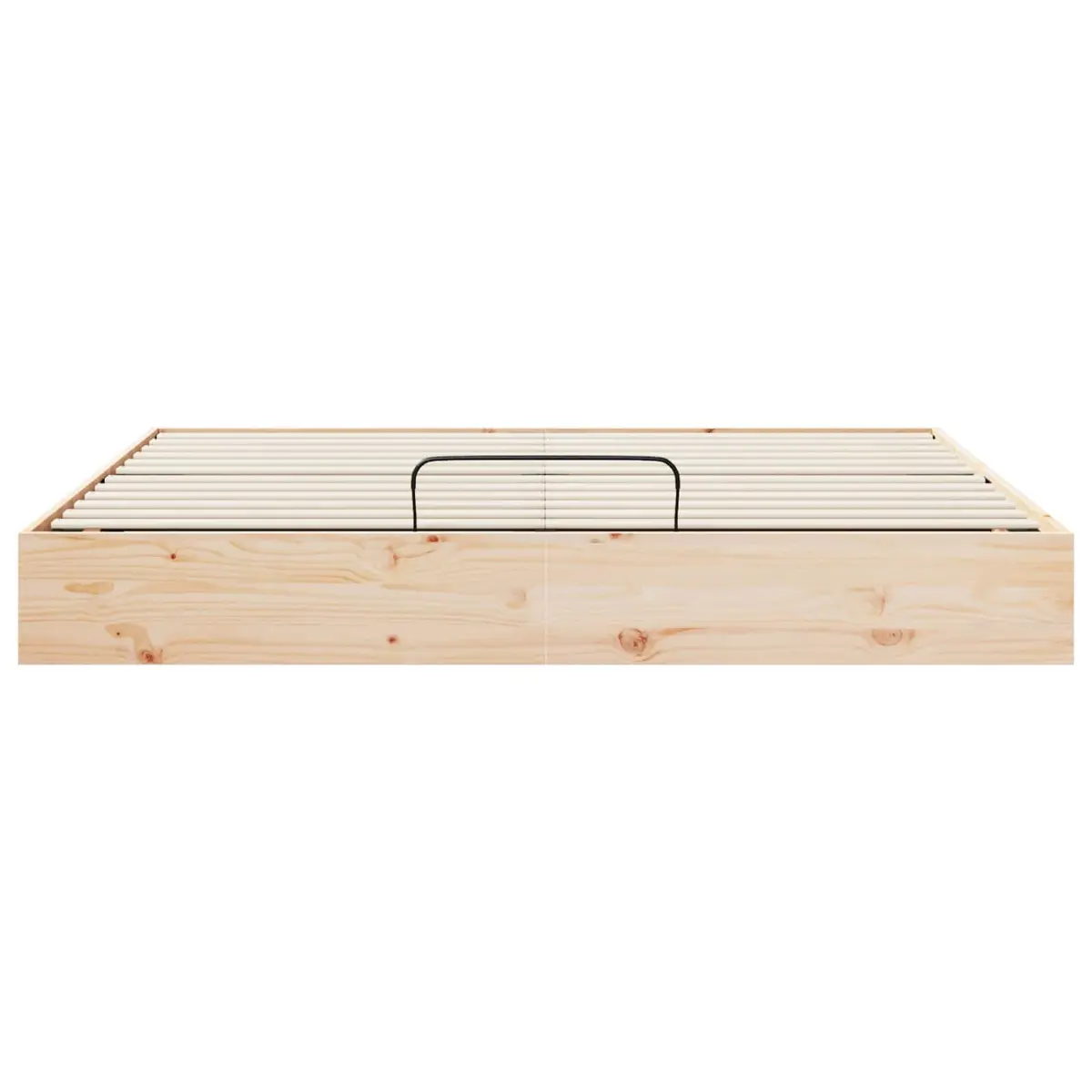 Ottoman Bed Frame with Storage 180 x 200 cm Modern Gas Lift Brown Bedroom