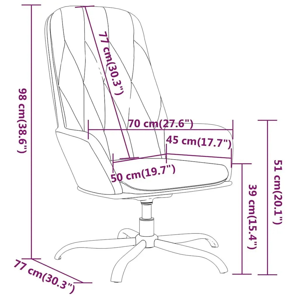 Relaxing Chair Velvet Light Grey 360 Degree Swivel Arm Chair