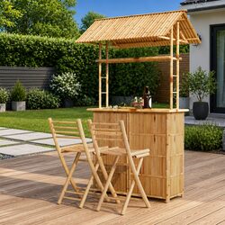 Ideal Bamboo Bar Set for Outdoor Gatherings