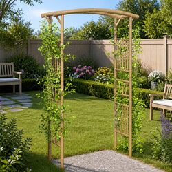 Garden Arch Bamboo Rose Trellis Outdoor Patio Arbour Pergola Climbing Plant
