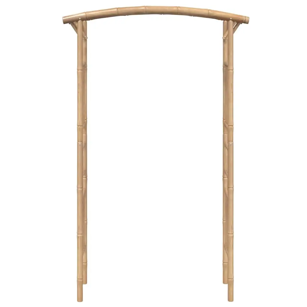 Bamboo Garden Arch Outdoor Patio Trellis Climbing Plant 118cm W x 40cm D x 187cm H Brown