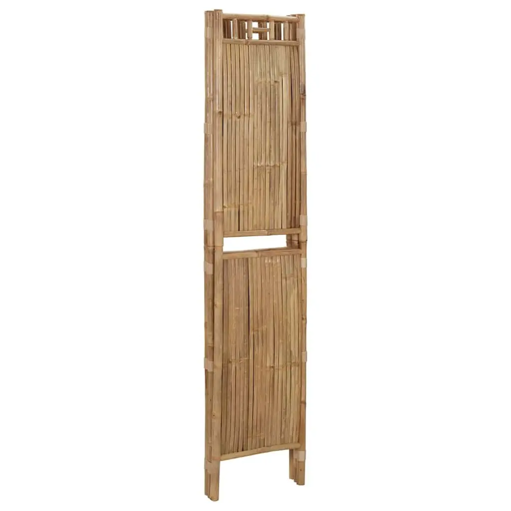 3 Panel Bamboo Screen Room Divider Foldable Brown 120x180cm Indoor Outdoor Privacy