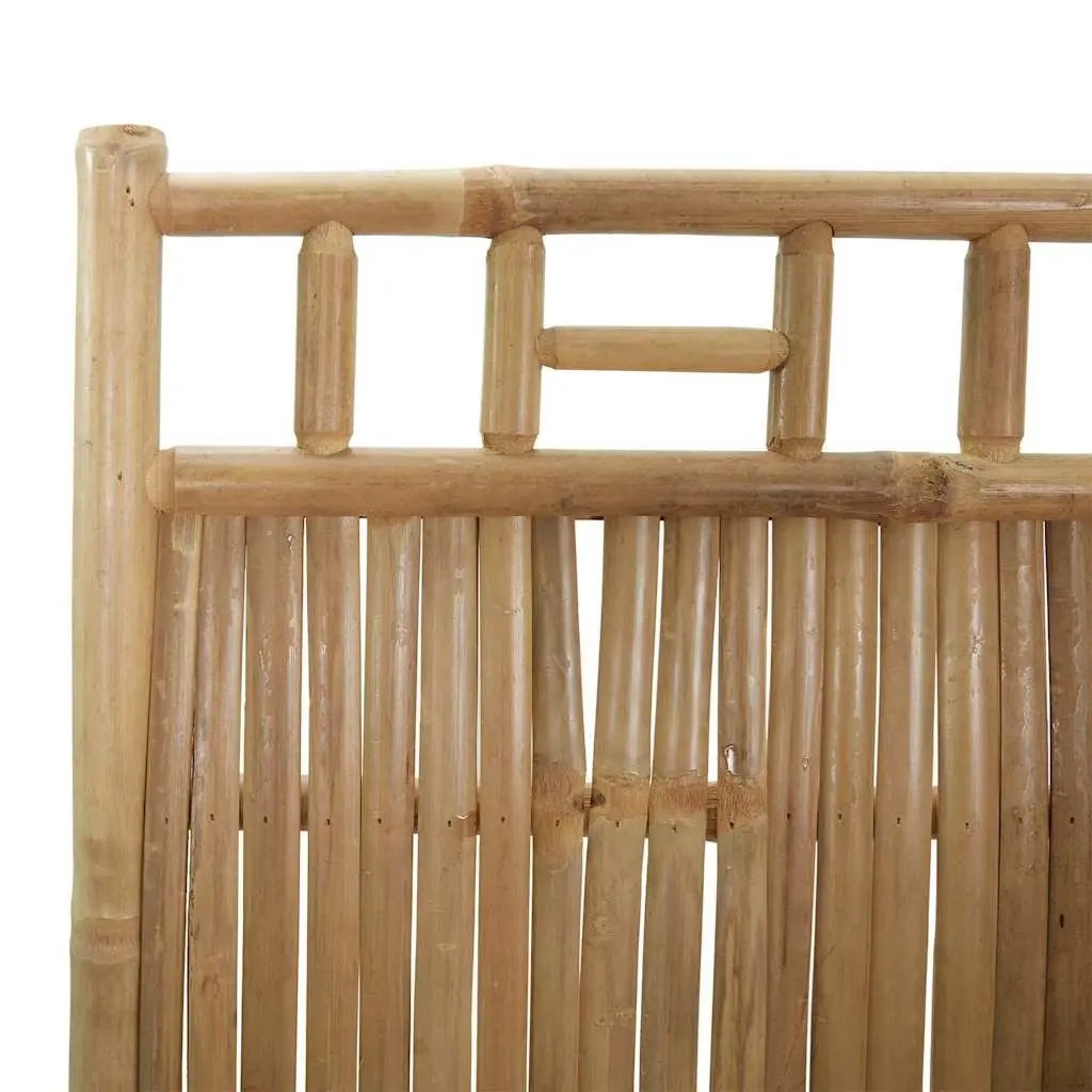 3 Panel Bamboo Screen Room Divider Foldable Brown 120x180cm Indoor Outdoor Privacy