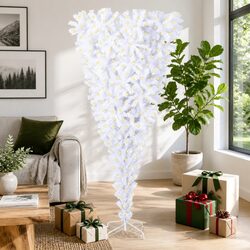 Practical 210cm White Christmas Tree for Festive Spaces
