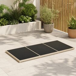 Versatile Black Glass Table Top for Home and Garden Use