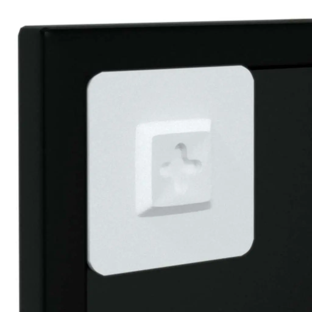 Wall Mounted Mirror Metal Frame 100x40cm Black Horizontal Vertical Indoor Decor