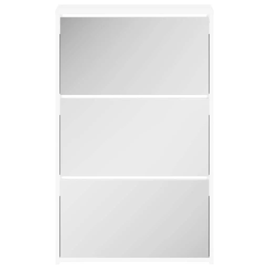 3-Layer Shoe Cabinet with Mirror for Home Use