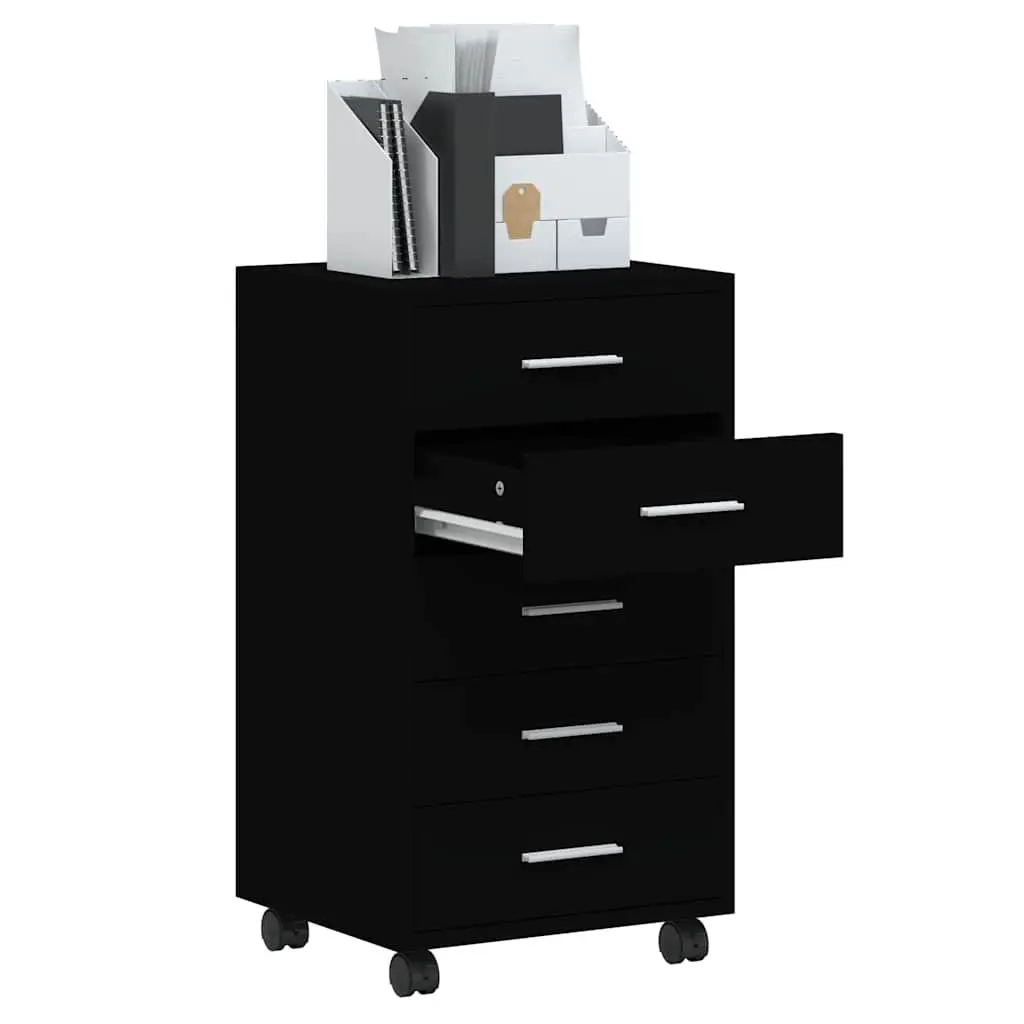Black Storage Cabinet for Home and Office