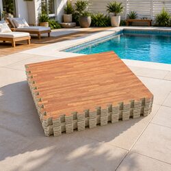 Practical 12-Piece Pool Ground Mats for Any Space
