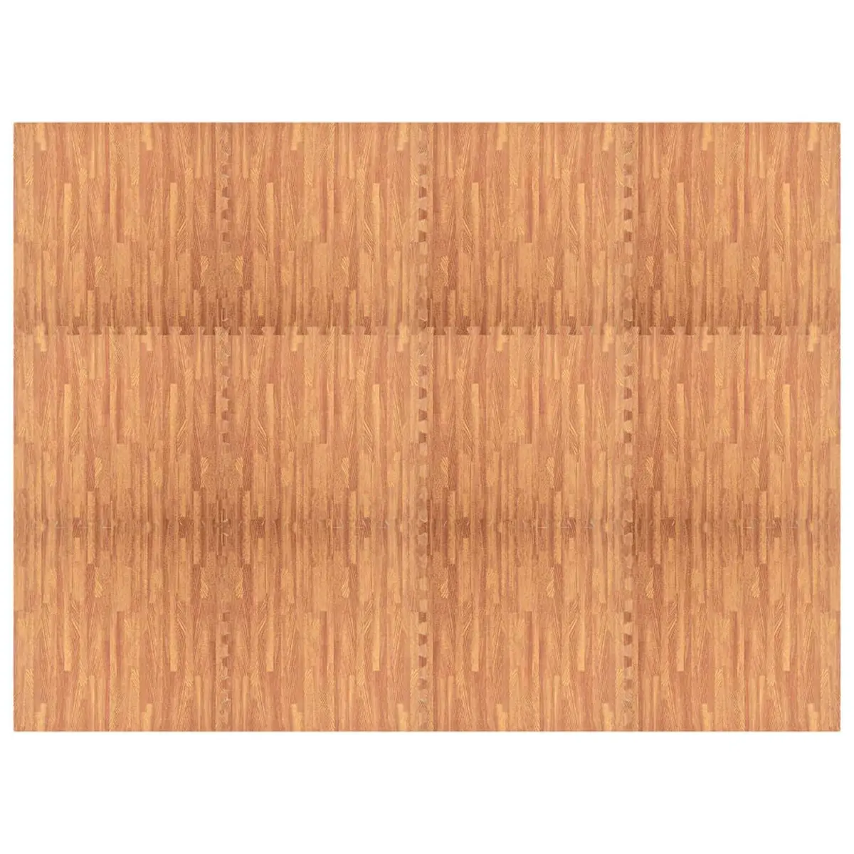 Pool Ground Mat 12 Pieces Brown EVA Foam Modular Interlocking Poolside