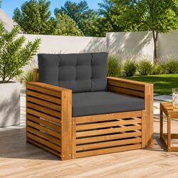 Brown Weather-Resistant Outdoor Sectional Sofa