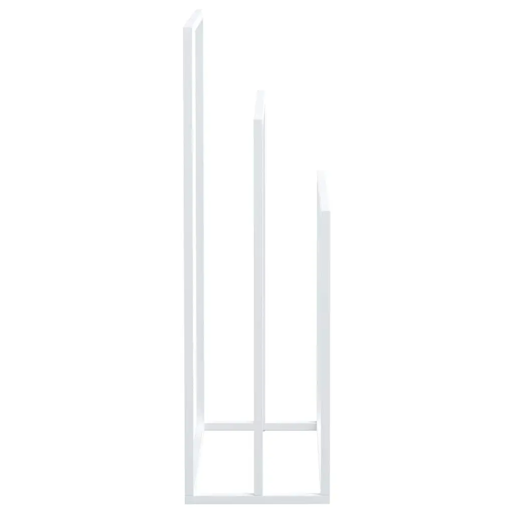 Freestanding Towel Rack Iron Frame 3 Tier White Bathroom Storage Holder Organiser