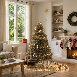 LED Cluster String 400 Lights 7.4m Warm White Christmas Holiday Decoration 8