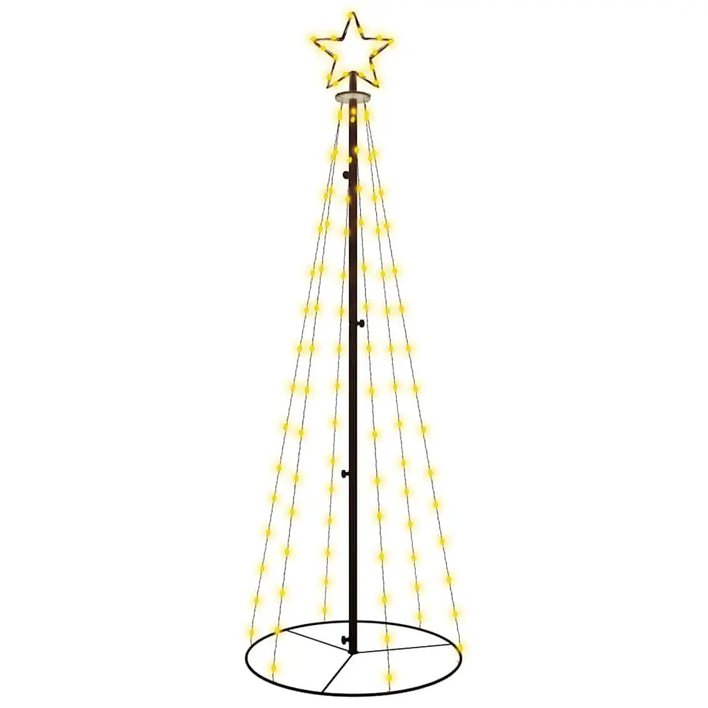 Christmas Cone Tree LED Lights 180cm 70cm Diameter Warm White Indoor Outdoor Seasonal Decoration