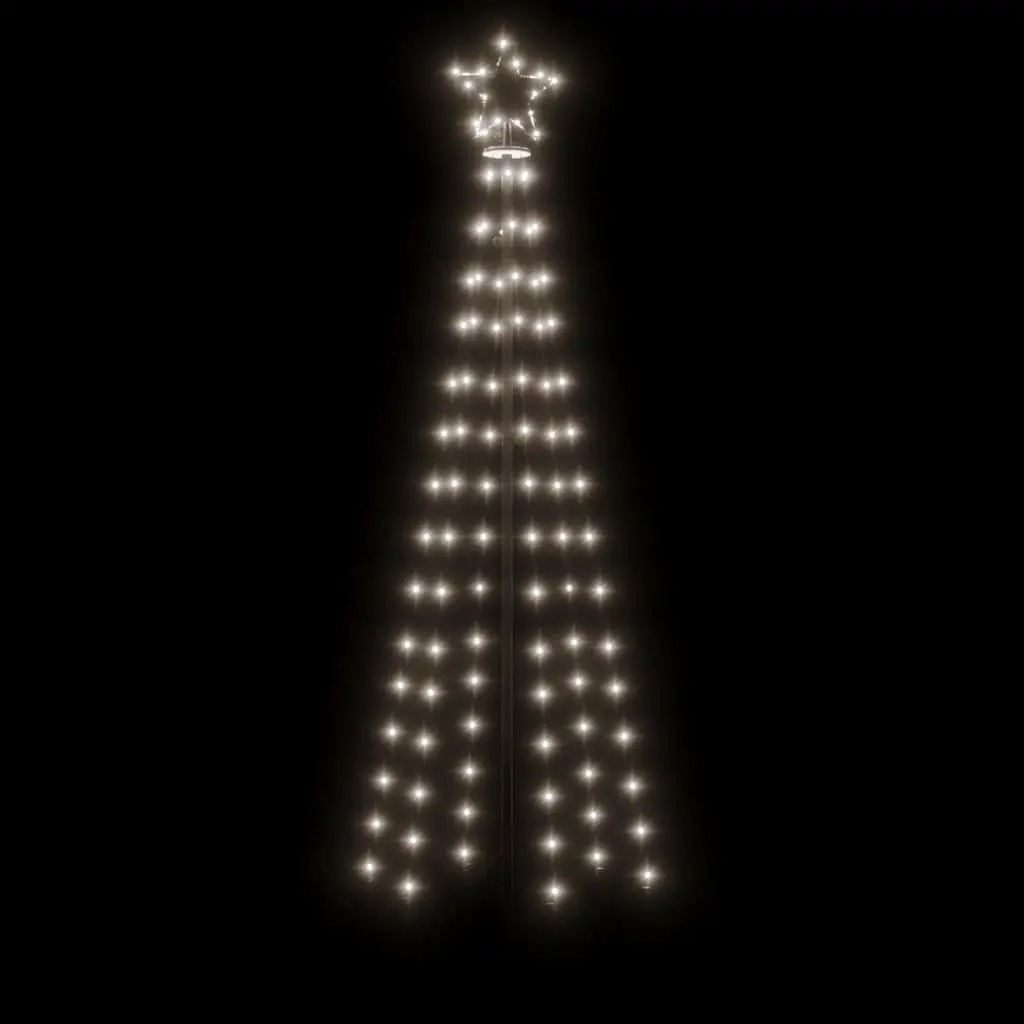 Christmas Cone Tree LED 180cm Cold White 70cm Indoor Outdoor Holiday Decoration